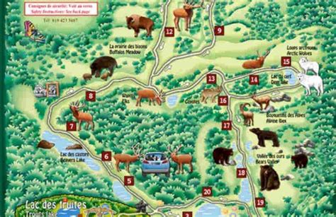 parc omega canada hebergement|parc omega canada map.